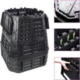 vidaXL Composteur 740 L 93,3x93,3x113 cm Noir