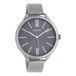 OOZOO Timepieces - Montre argentée avec bracelet en maille métallique argentée - C10137