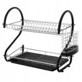 Galicja Bordenrek Siliconen Zwart Tweelaags 51x38cm