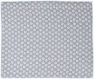 Merkloos Afwas afdruipmat/droogmat keuken - absorberend- microvezel - grijs bloem - 40 x 48 cm - opvouwbaar