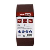 Woltersberger® 10 stuks stof schuurriemen maat 100 x 620 mm korrel P180 Premium schuurriem schuurpapier