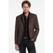John Varvatos Rind Jacket - Slim Fit Notch Lapel Jacke Old Bark Maat: 54