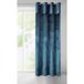 Eurofirany Evelyne Paneelgordijn Fluwelen oogjes Glanzend Elegant Hoge Kwaliteit Slaapkamer Woonkamer, Marineblauw, 140x250 cm