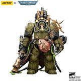 Joy Toy (CN) Warhammer 40,000 figurine Death Guard Lord of Virulence met Power Fist and Twin Plague Spewer 14 cm figurine