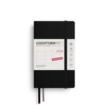 LEUCHTTURM1917 372541 Weekkalender Pocket (A6) 2026, 12 maanden, zwart, Duits