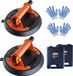 VEVOR Aspirateur à vide, φ203mm Diamètre, NBR, Capacité de charge 99-278kg, Noir/Orange