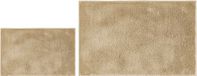 andiamo Florida Badmat, antislip, wasbaar, douchemat, set van 2, 40 x 60 cm + 60 x 100 cm, taupe