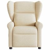 VidaXL Fauteuil tissu crème