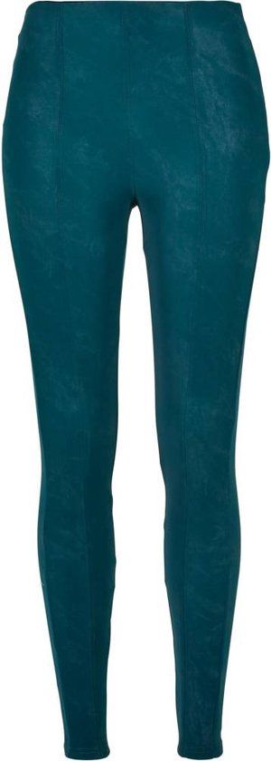 Urban Classics Washed Faux Leather Skinny Fit Broek - Groen - 4XL - Dames