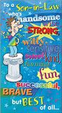 Piccadilly Greetings Humor Verjaardagskaart Schoonzoon - 9 x 5 inch