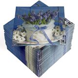 HEKU 100 servetten, 3-laags, 33 x 33 cm, hyacinten