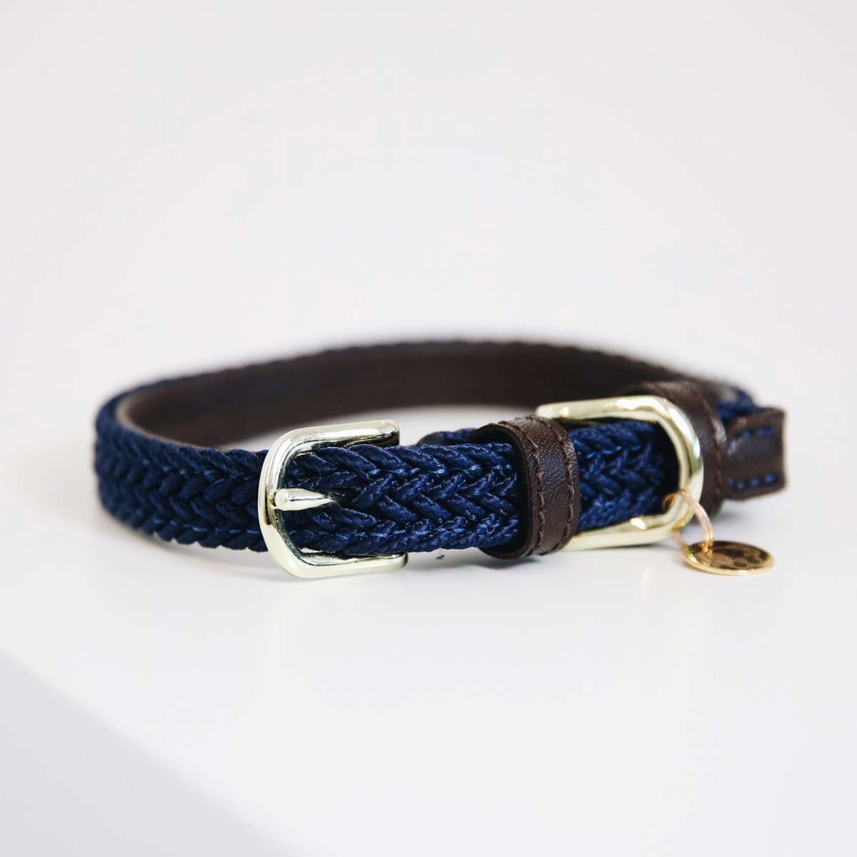 Kentucky Horsewear Hondenhalsband Gevlochten Nylon - Navy L navy