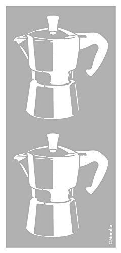 Marabu Sjabloon - Lasergesneden - Herbruikbaar - 15 x 33 cm - Espresso