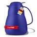 Helios Zeo, thermoskan, 1,0 liter, kunststof, mat, koningsblauw, bediening met één hand