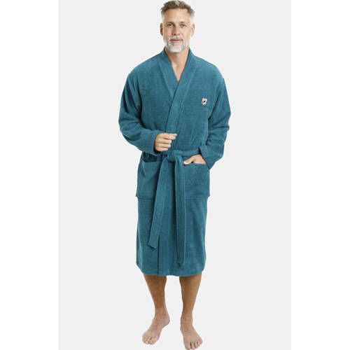 Jan Vanderstorm Plus Size Terrycloth Bathrobe JANNING Petrol