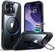 ESR Classic Hybrid HaloLock Stand Hoesje voor iPhone 17 - Transparant Zwart