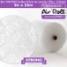 Lot de 1 rouleau de film à grosses bulles d'air 1 m x 25 m