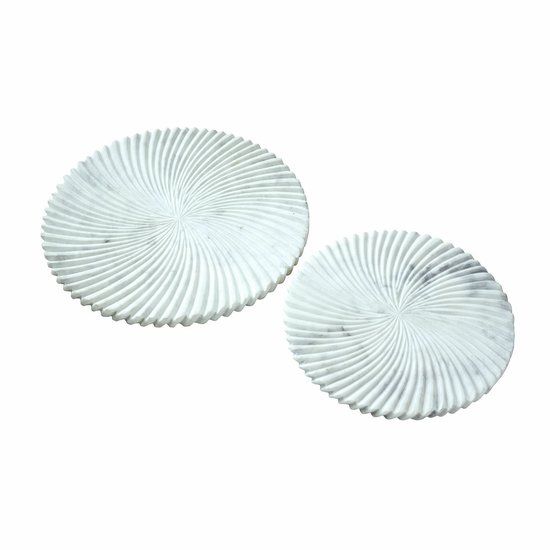 LOBERON Plateau set van 2 Bellarivas beige