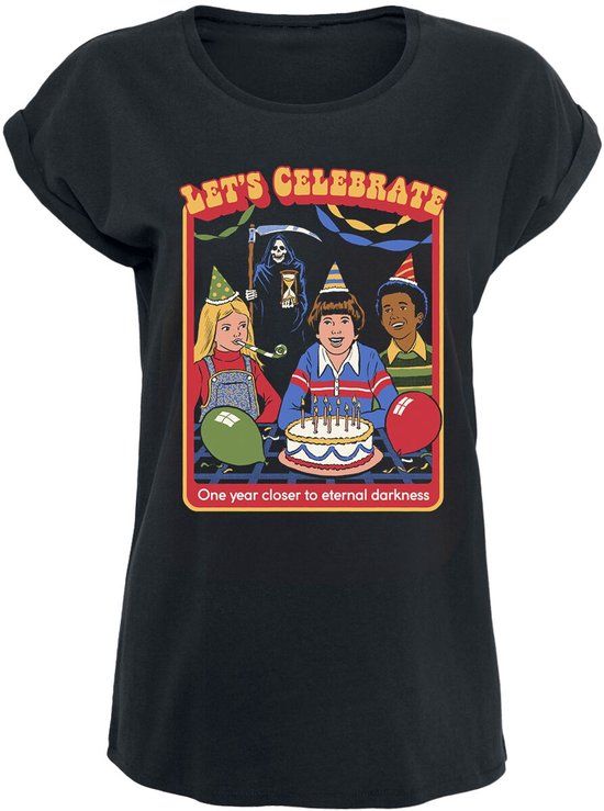 Steven Rhodes Dames T-shirt - Zwart - S