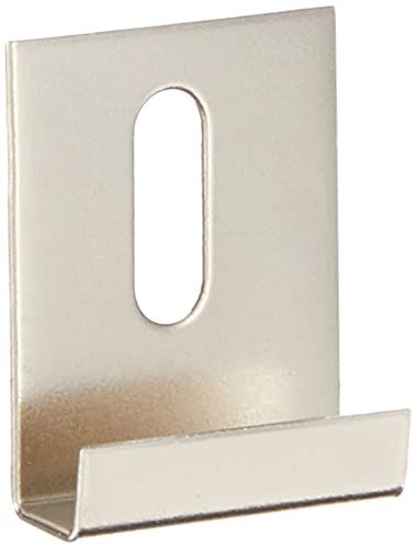Hillman 54117 Breedkanaal spiegelclip, 1/4-inch kanaal, 1-1/4-inch breed, 1-1/2 inch lang, 15 stuks