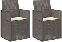 vidaXL Tuinstoelen PP Lichtgrijs en crème