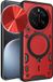 Techsuit Hoesje geschikt voor HONOR Magic7 Pro - CamGuard Pro Back Cover - Rood