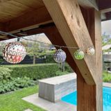 Merkloos Solar lichtsnoer buiten 'Marrakech' - 5 meter - 20 lampen - RGB multicolor