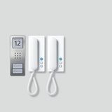 Siedle SET CA 812-2 E/W Roestvrijstaal, Wit