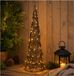 Anna's Collection LED kegel kerstboom lamp - 60 cm - 100 led lampjes - warm wit