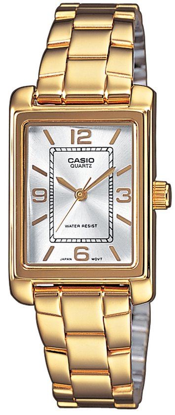 Casio LTP-1234PG-7AEG Timeless Collection Dames Horloge - Goudkleurig, Analoog Polshorloge voor Vrouwen