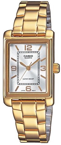 Casio LTP-1234PG-7AEG Timeless Collection Montre Femme - Doré, Montre-bracelet analogique pour Femmes