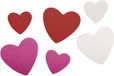 Rayher hobby materialen Plak hartjes mix kleuren - 200x stuks Crepla foam hartjes - zelfklevende stikkers - knutselen - 3 tot 4 cm