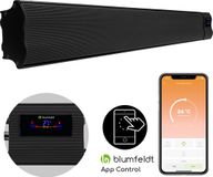 Blumfeldt Cosmic Beam Smart - Infrarood verwarming elektrische verwarming, donkere verwarming, IR Comfort Heat, WiFi: Klarstein App Experience, thermostaat, timer, wand- en plafondmontage, 3000 W, zwart