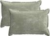 vidaXL Housse de coussin 2 pièces bois vert 50 x 70 cm tissu chenille