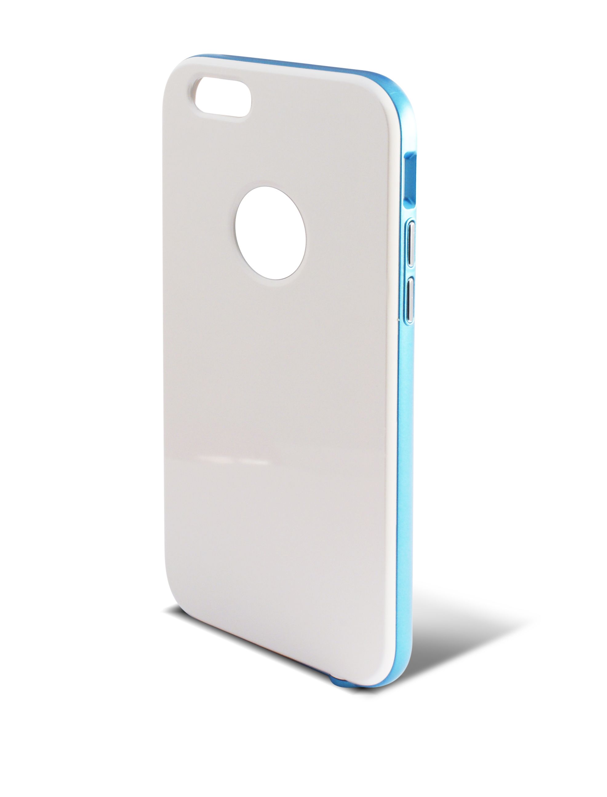 Ksix iPhone 6 Polycarbonaat Krasbestendig Wit, Blauw