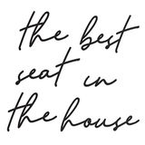 Vivegate The Best Seat In The House Badkamer Metalen Muur Decor - 16 "X16" Zwart Modern Please Seat Yourself Metalen badkamer bord Voor Opknoping Home Please Seat Yourself Wanddecoratie (BESTSEAT)