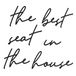 Vivegate The Best Seat In The House Badkamer Metalen Muur Decor - 16 "X16" Zwart Modern Please Seat Yourself Metalen badkamer bord Voor Opknoping Home Please Seat Yourself Wanddecoratie (BESTSEAT)