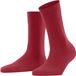 FALKE Sensitive London met comfort tailleband katoen sokken dames rood - maat 39-42