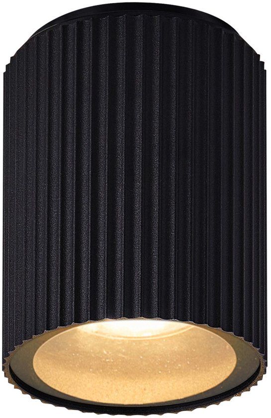 Nordlux Kyklop Ripple Plafondlamp Zwart