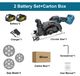 Perceuse-visseuse sans fil avec lame de scie circulaire - lame de 165 mm - moteur sans balai de 10 000 tr/min - système de batterie 18V - scie pour bois - set avec 2 batteries