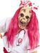 Widmann Zombie verpleegster masker met roze haren