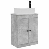 vidaXL Badkamer Vanity met Wastafel Betongrijs 54 x 35 x 83 cm
