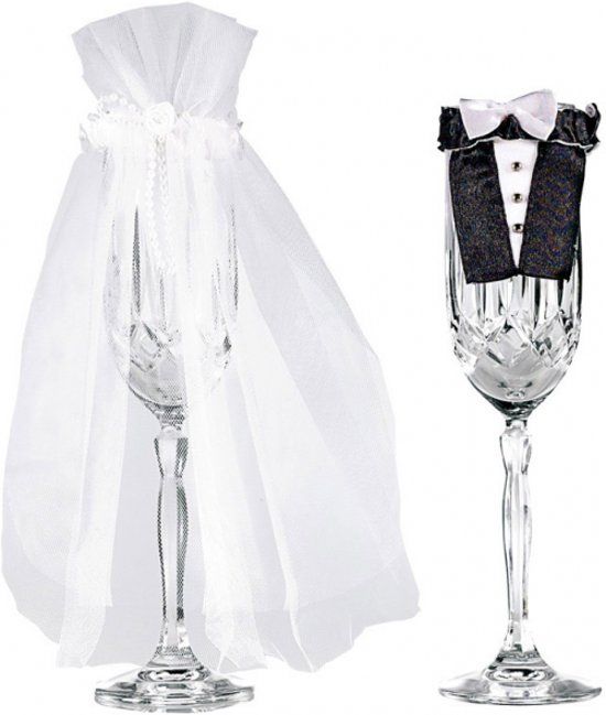 Amscan Champagneglas aankleding - 0048419463092