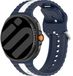 Strap-it Dual Sport Strap (Blauw/Wit) geschikt voor Samsung Galaxy Watch 9 (40/44mm) / Watch 8 (40/44mm) / 8 Classic (46mm)