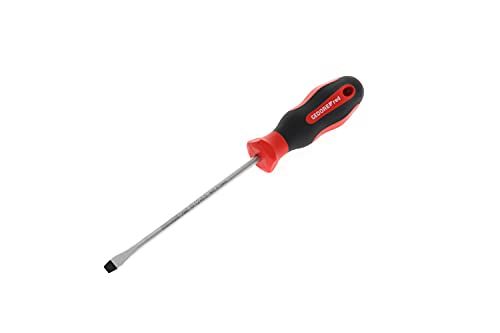 Gedore Rode schroevendraaier sleuf, schroevendraaier, 2-componenten handvat, lengte 260 mm, gereedschap, R38106529, staal