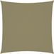vidaXL Zonnescherm vierkant 4x4 m oxford stof beige