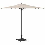 vidaXL Parasolvoet - Zwart - Vierkant - Staal