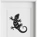 Sticker Mural Gecko 17x19 Cm Noir