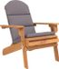 vidaXL 5-delige Adirondack loungeset massief acaciahout grijs