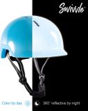 Swivvle® 360° Reflecterende Fietshelm - Maat M 55 - 58 cm - Model Sirius Basic - Blauw - Geschikt voor Elektrische Fiets en Speed Pedelec - Mips Systeem